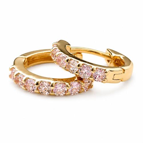 Sakura Pink Huggie Earrings