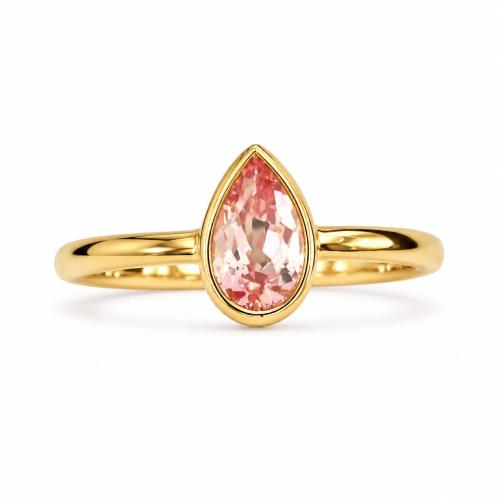 Sakura Blush Pear Ring