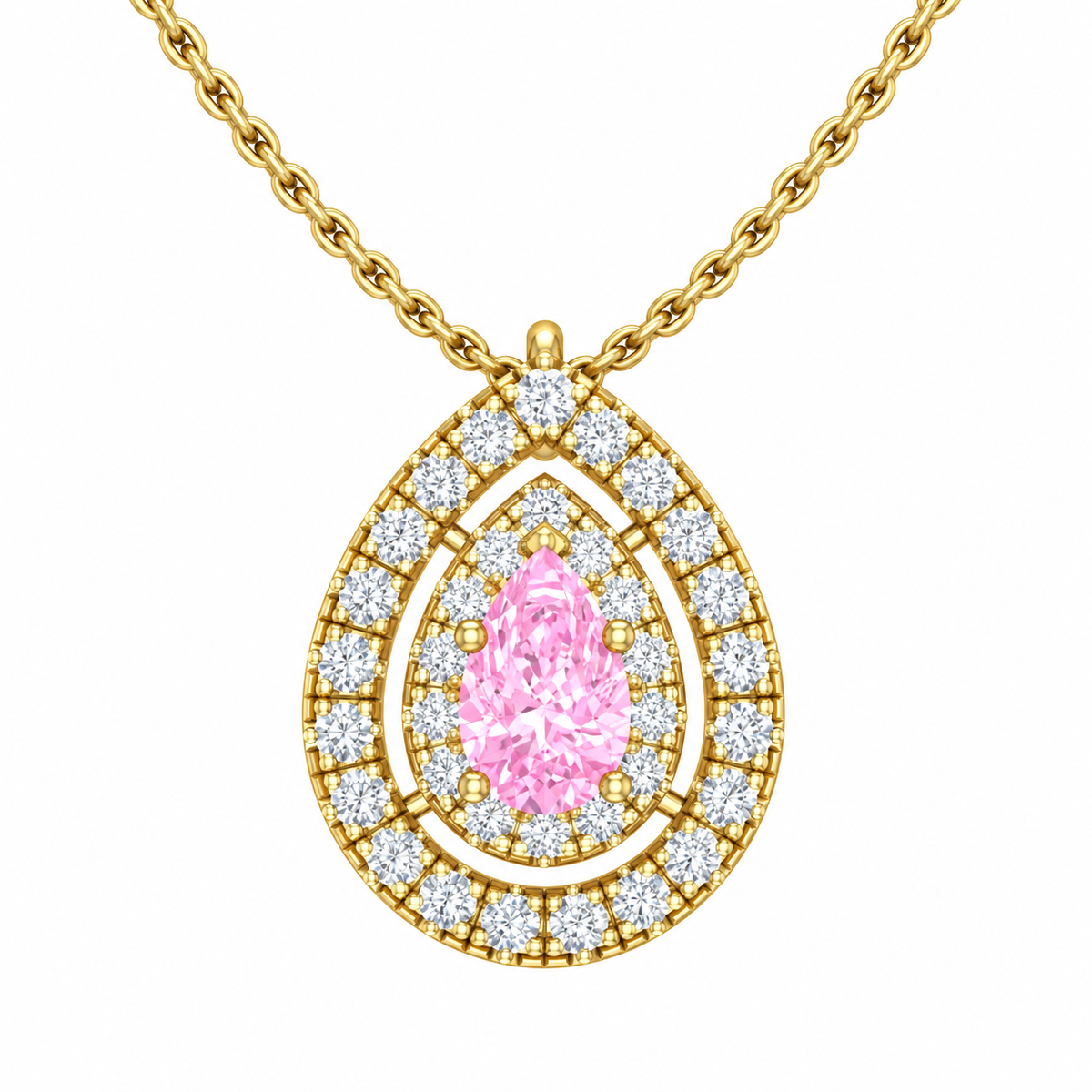 Sakura Pink Halo Necklace