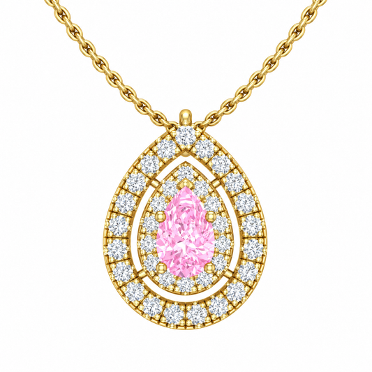 Sakura Pink Halo Necklace