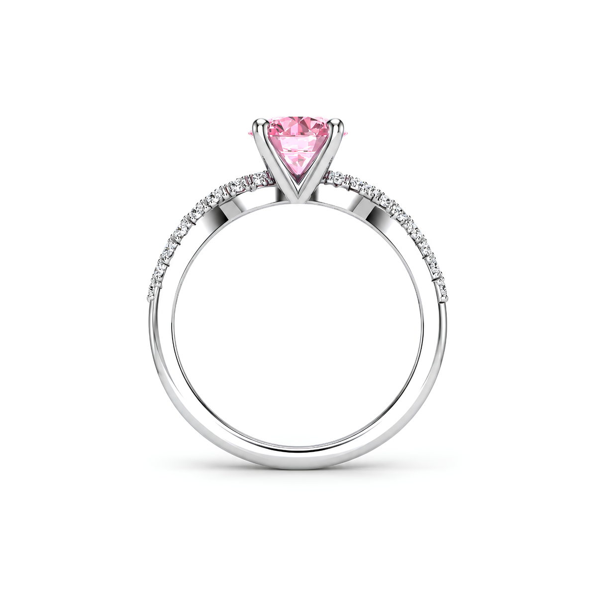 Sakura Pink Criss-Cross Ring