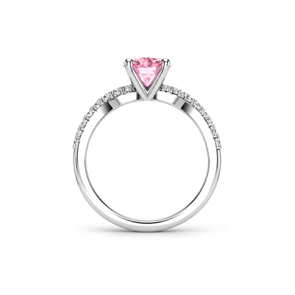 Sakura Pink Criss-Cross Ring