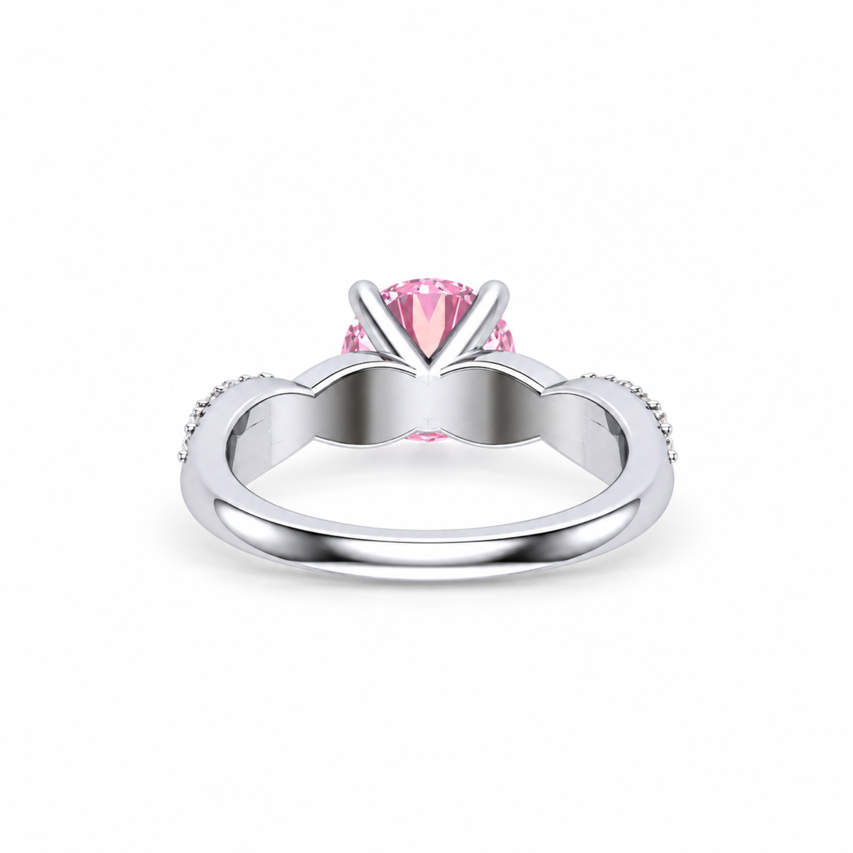 Sakura Pink Criss-Cross Ring