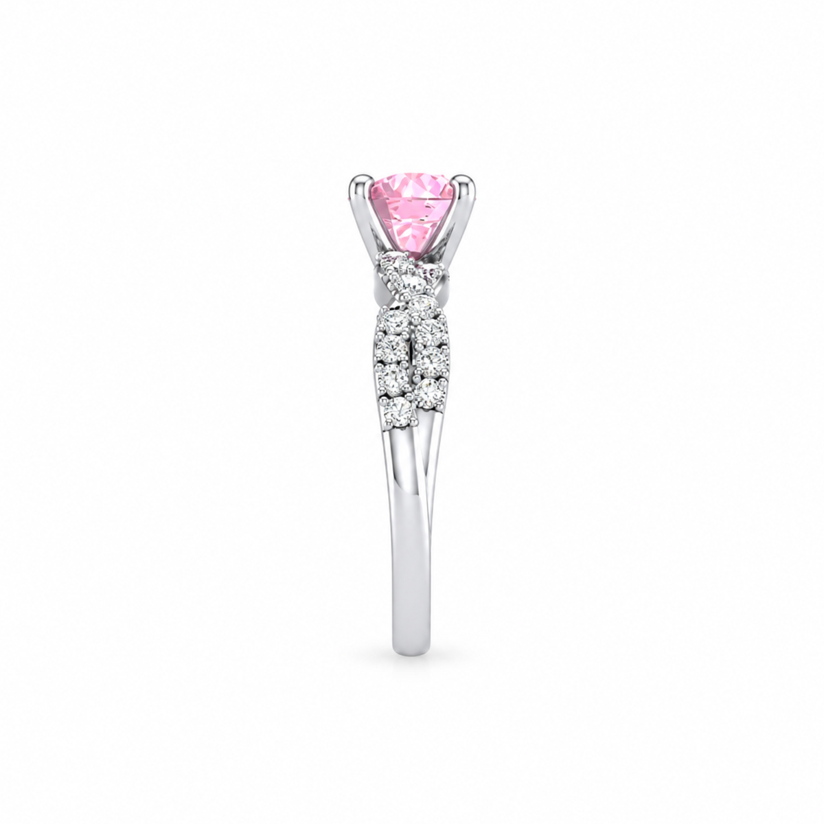 Sakura Pink Criss-Cross Ring