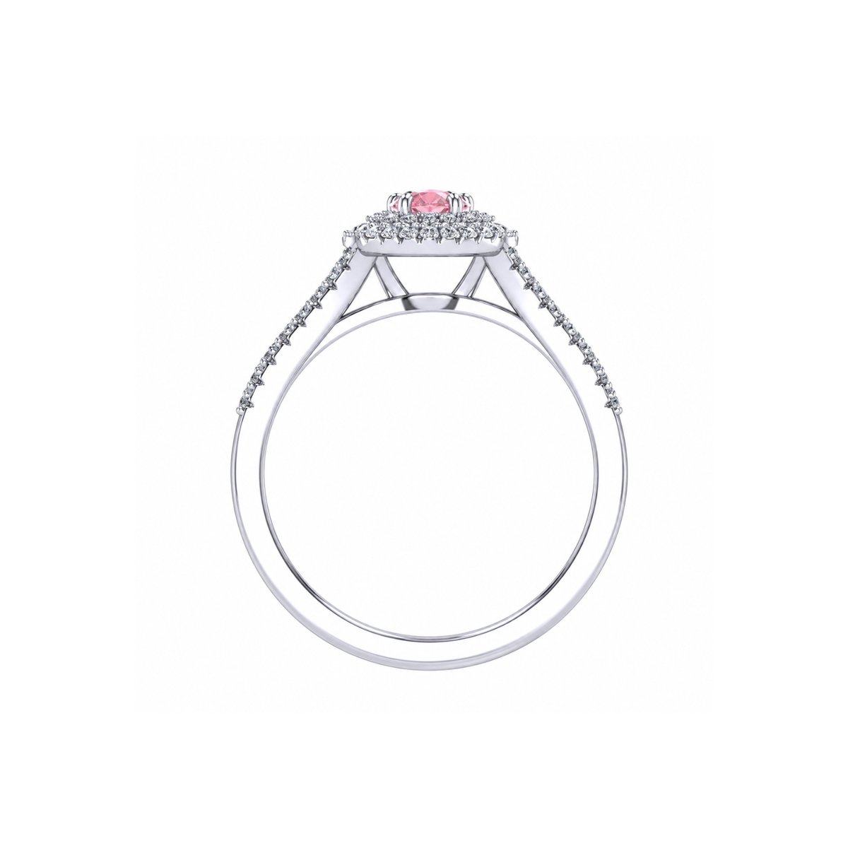 Sakura Empress Pear Halo Ring