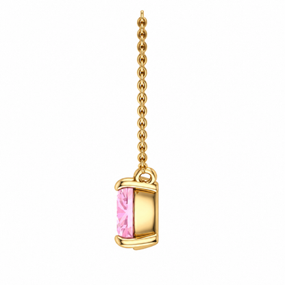 Sakura Pink Solitaire Necklace