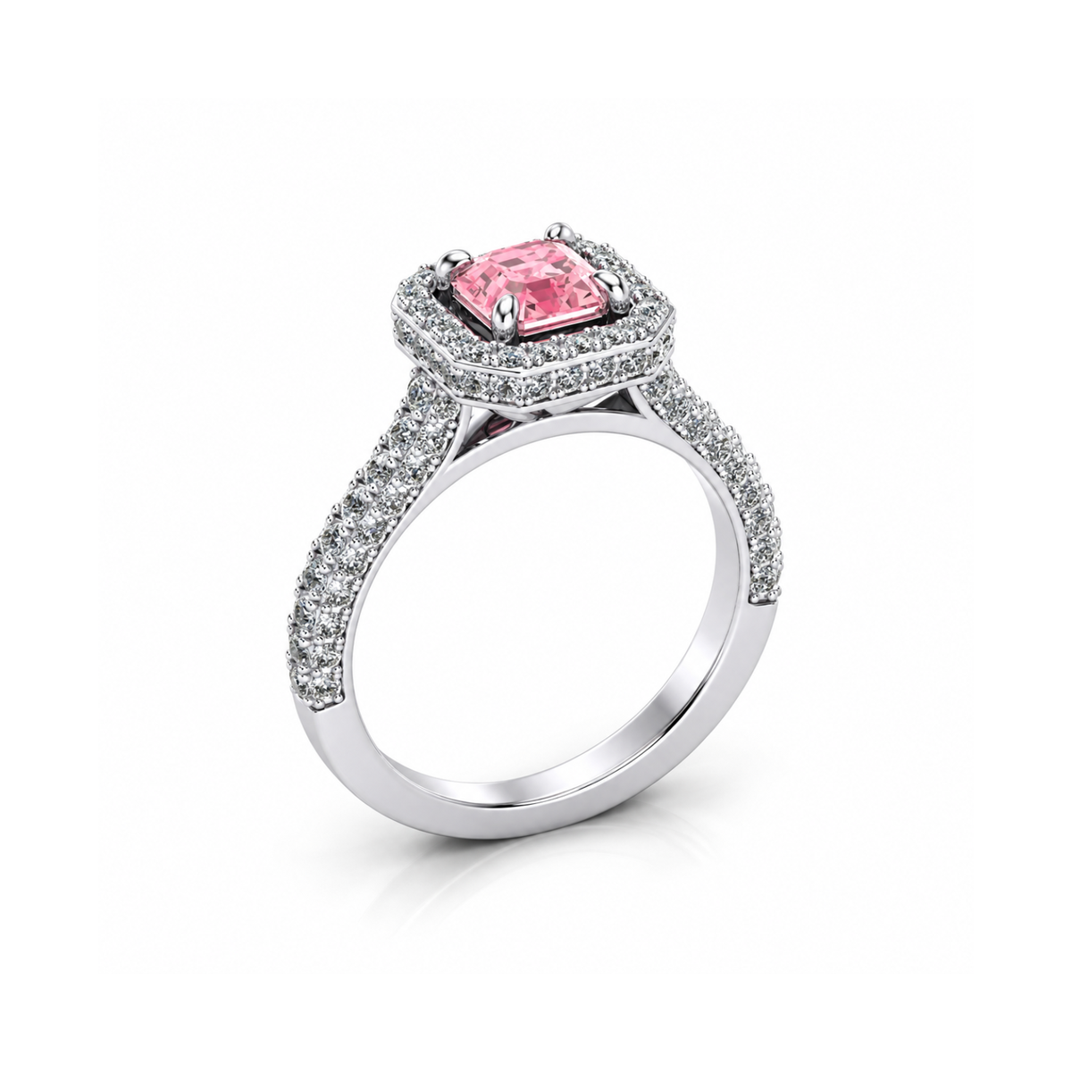 Sakura Royale Asscher Ring