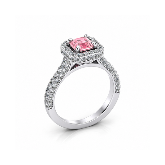 Sakura Royale Asscher Ring