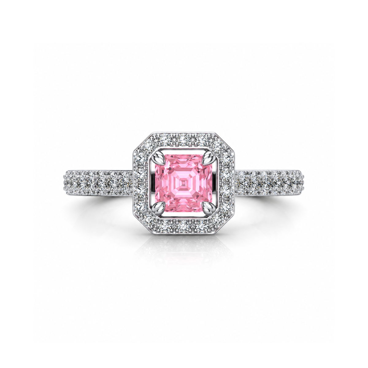 Sakura Royale Asscher Ring