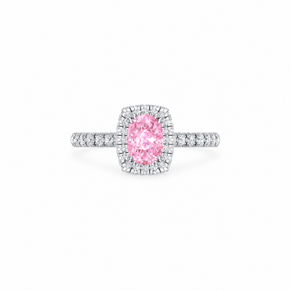 Sakura Royale Cushion Halo Ring