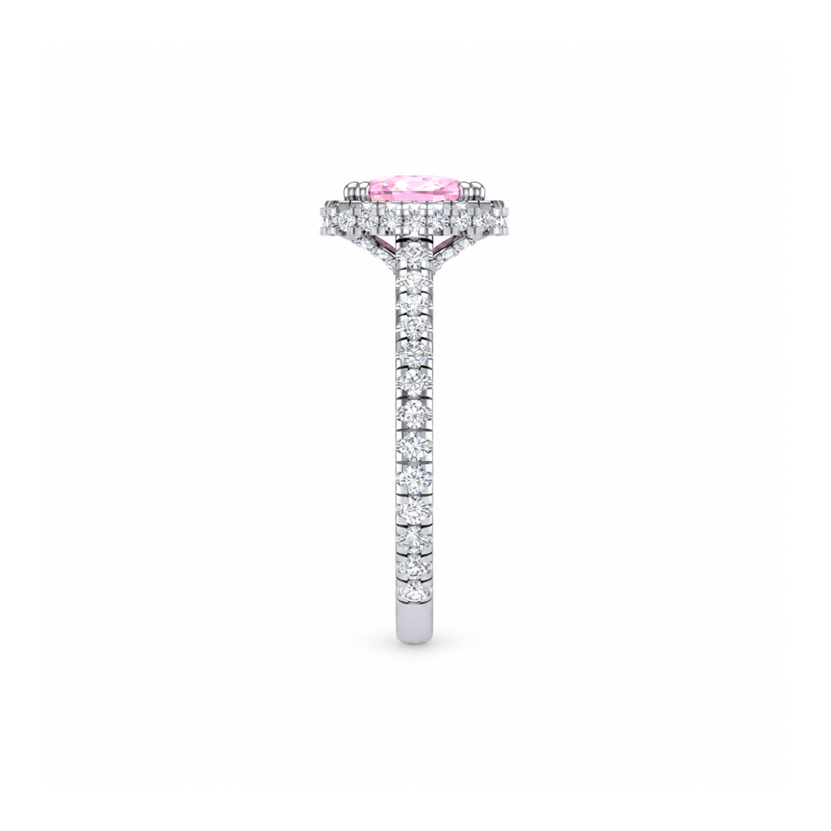 Sakura Royale Cushion Halo Ring