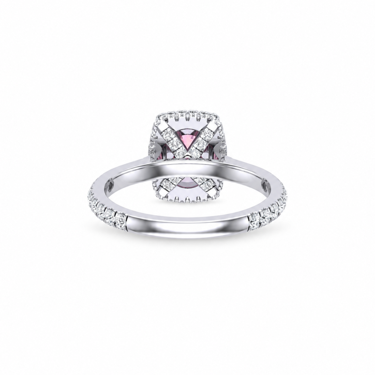 Sakura Royale Cushion Halo Ring