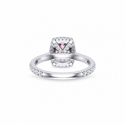 Sakura Royale Cushion Halo Ring