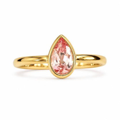 Sakura Blush Pear Ring