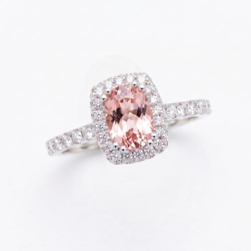 Sakura Royale Cushion Halo Ring