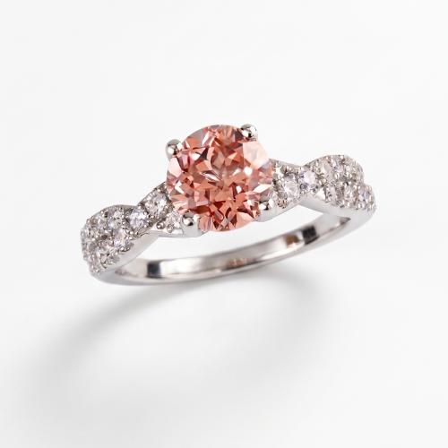 Sakura Pink Criss-Cross Ring