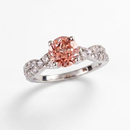Sakura Pink Criss-Cross Ring