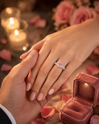 Sakura Pink Criss-Cross Ring