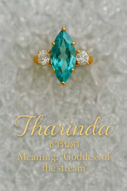 Paraiba Marquise Ring – 2.44ct with Trillion Moissanite Accents